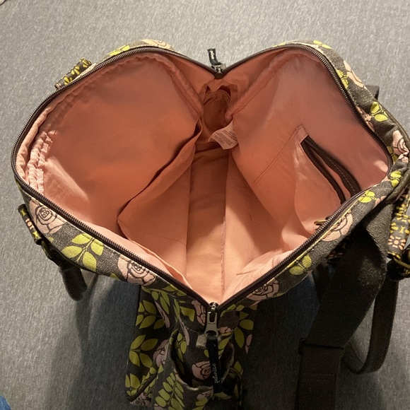 Petunia pickle bottom floral bag backpack diaper bag in great condition - Picture 9 of 12